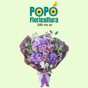 Buquê de Rosas com Lavanda