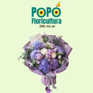 Buquê de Rosas com Lavanda