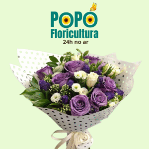 Buquê de Rosas com Lavanda