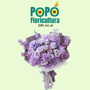 Buquê de Rosas com Lavanda