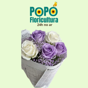 Buquê de Rosas com Lavanda
