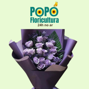 Buquê de Rosas com Lavanda