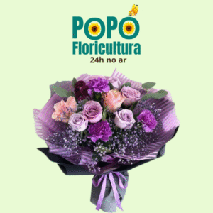 Buquê de Rosas com Lavanda