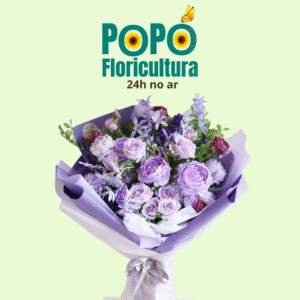 Buquê de Rosas com Lavanda
