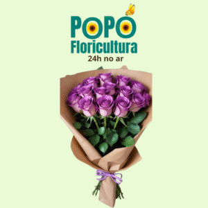 Buquê de Rosas com Lavanda