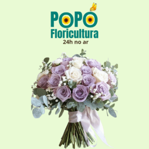 Buquê de Rosas com Lavanda
