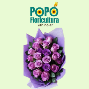 Buquê de Rosas com Lavanda