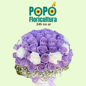 Buquê de Rosas com Lavanda