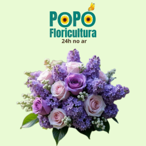 Buquê de Rosas com Lavanda