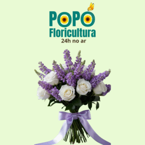 Buquê de Rosas com Lavanda