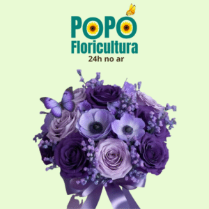 Buquê de Rosas com Lavanda