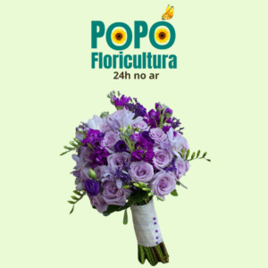 Buquê de Rosas com Lavanda