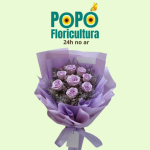 Buquê de Rosas com Lavanda