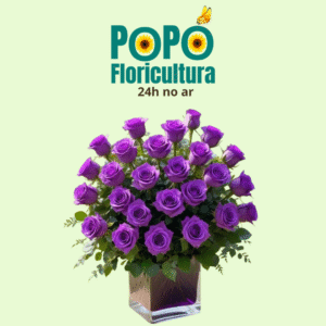 Buquê de Rosas com Lavanda