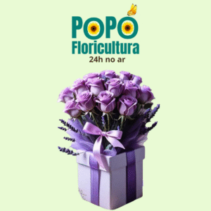 Buquê de Rosas com Lavanda