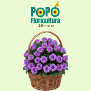 Buquê de Rosas com Lavanda