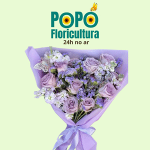 Buquê de Rosas com Lavanda
