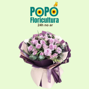 Buquê de Rosas com Lavanda