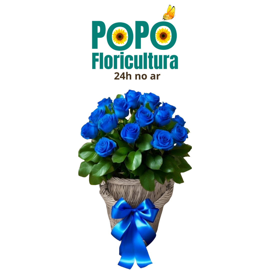 Buquê de Rosas Azul