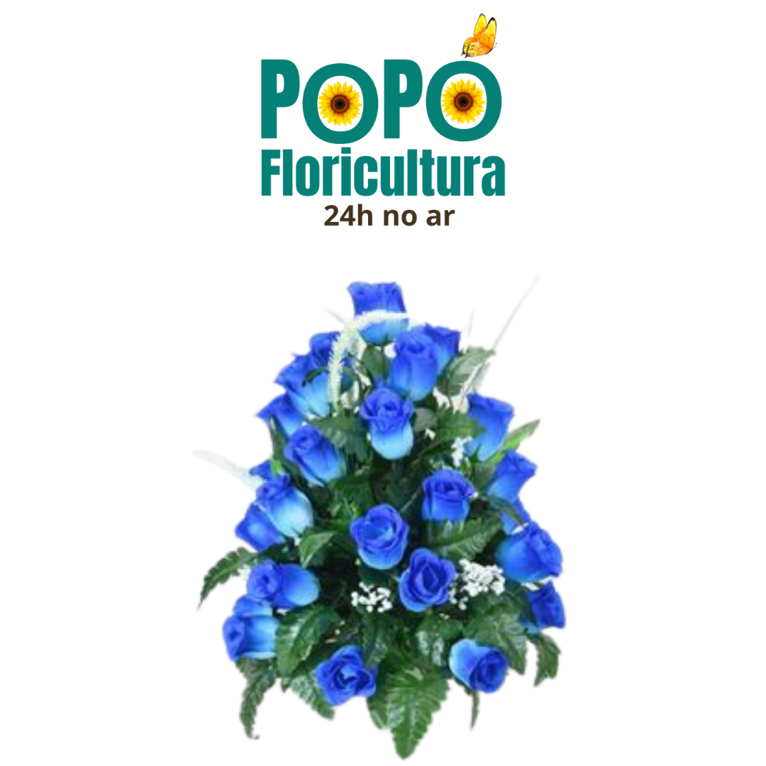 Buquê de Rosas Azul