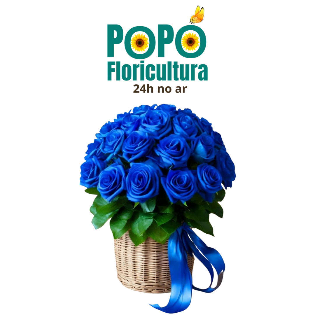Buquê de Rosas Azul