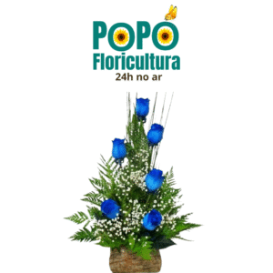 Buquê de Rosas Azul