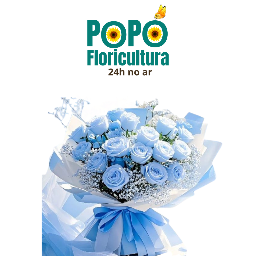 Buquê de Rosas Azul