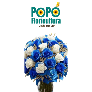 Buquê de Rosas Azul