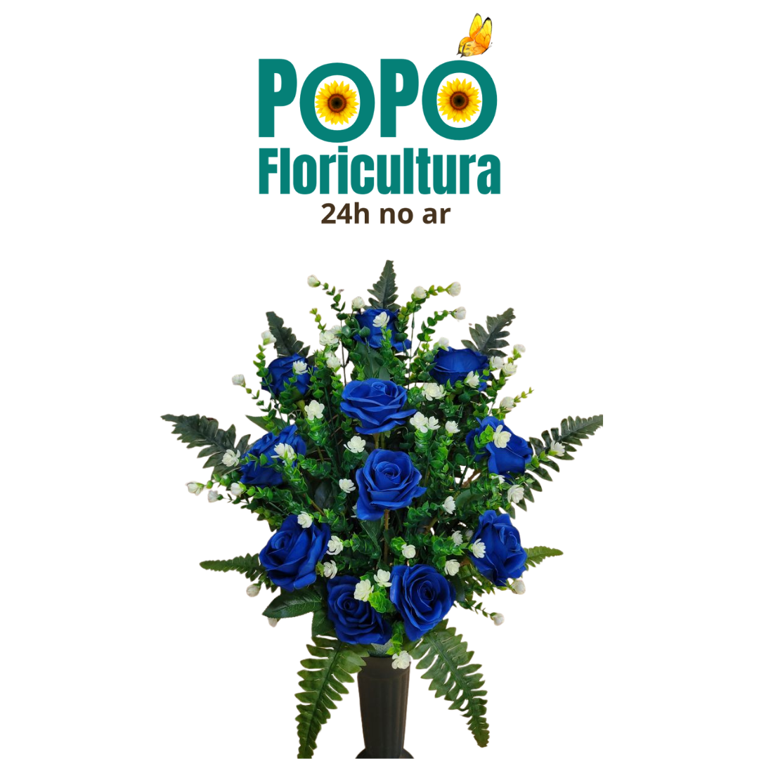 Buquê de Rosas Azul