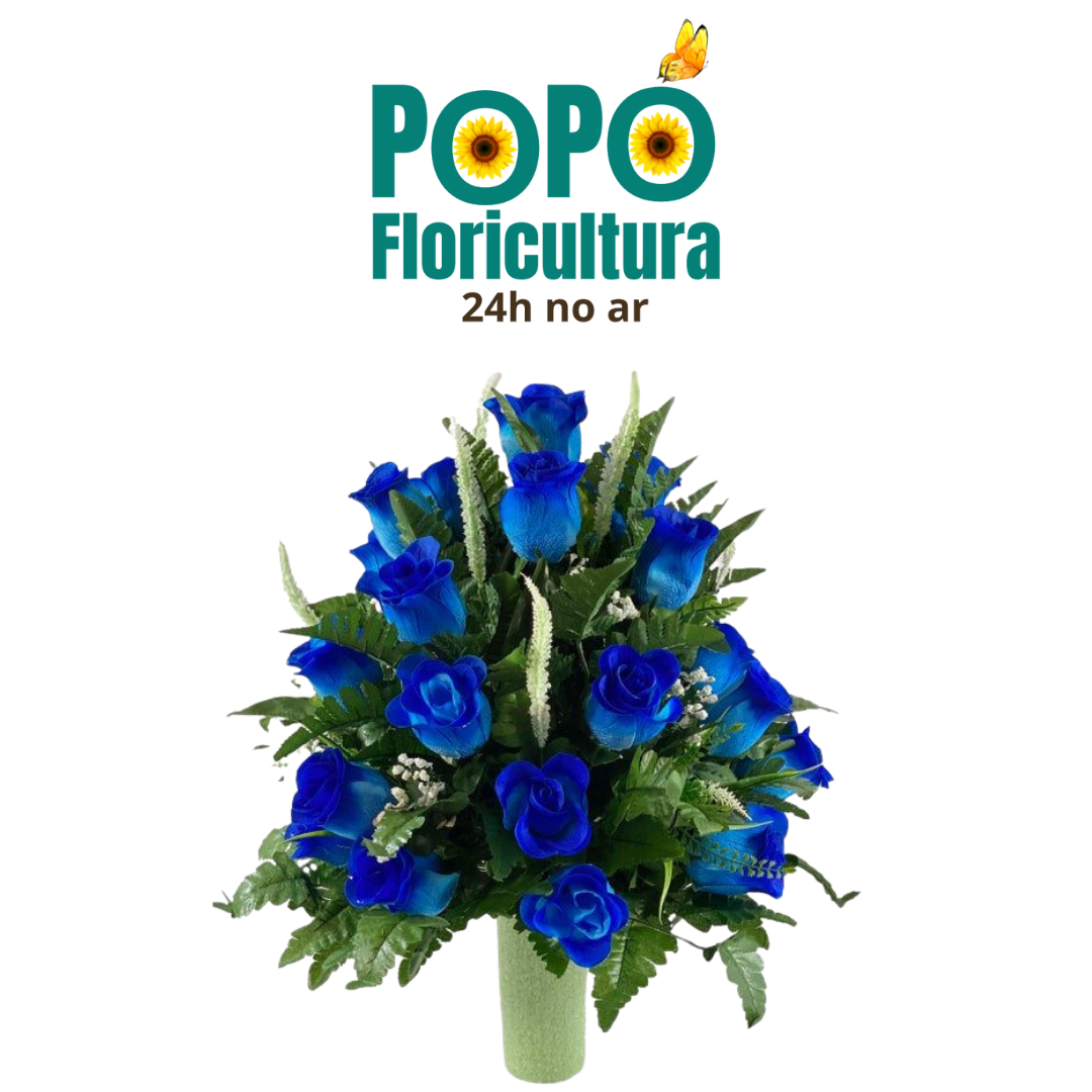 Buquê de Rosas Azul