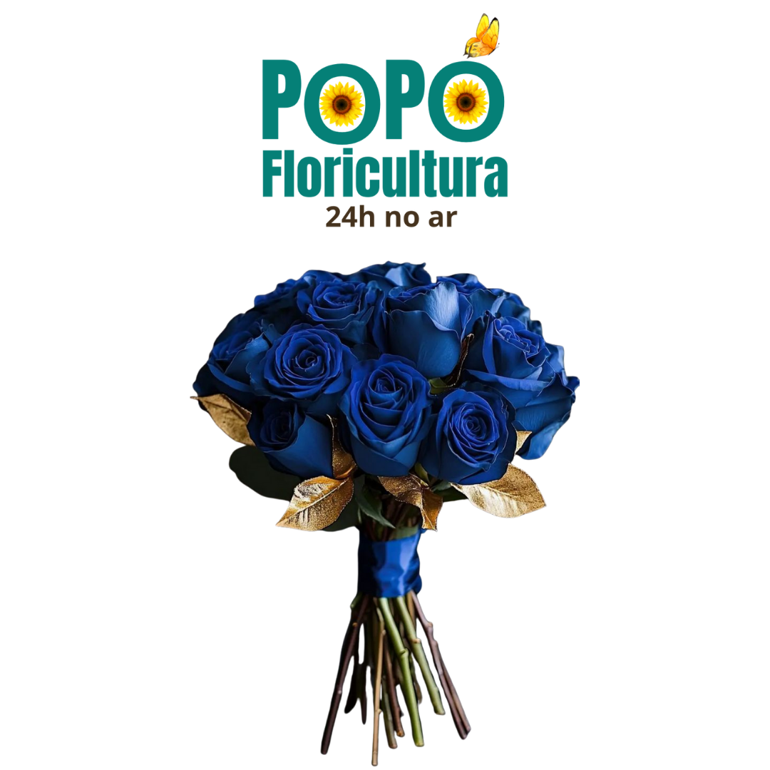 Buquê de Rosas Azul