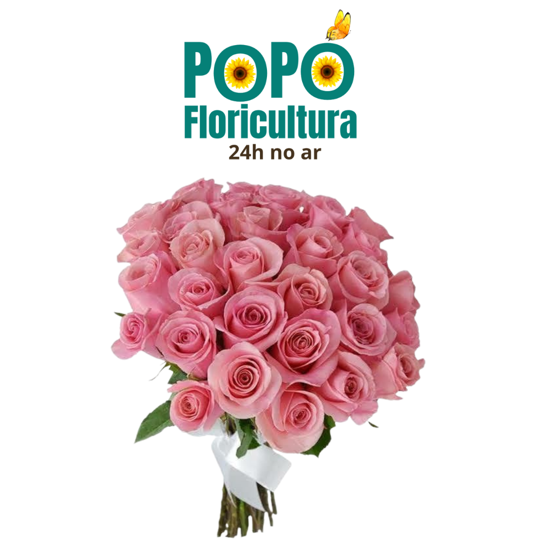Buquê de Rosas Cor de Rosa